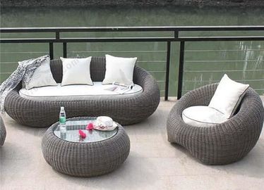 China Leisure Aluminium PE Rattan Wicker furniture Outdoor Garden Backyard Sofa sets wicker Patio sofa supplier