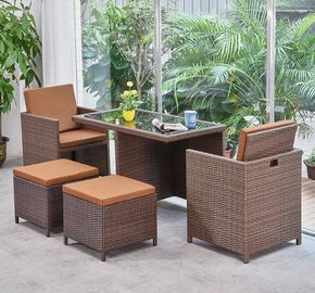 China Leisure Modern PE Rattan Chair and table sets Aluminium Outdoor Garden wicker Chair supplier