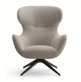 China Designer Classic Furniture Fiberglass Lounge Chair Cloth Rotating Mad Joker Armchair supplier
