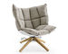 Hot Selling New Danish Style Replica Modern Husk Chair with Wooden Legs supplier