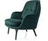 Ro Lounge Velvet Chair hotel lobby armchair fabric leather chair supplier