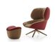 Recliner Italian Designer Classic Modern Luxury Fiberglass Upholstered PU Leisure Tabano Chair supplier