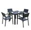 Hot Sales Aluminium PE Rattan chairs Leisure Outdoor Garden Backyard Polywood table and chair furniture supplier
