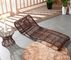 Leisure Aluminium Outdoor Garden wicker beach chair PE Rattan patio Chaise Lounge chairs supplier