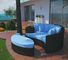 PE Rattan Sun bed patio Backyard beach Chaise Lounge chairs Leisure Aluminium Outdoor Garden wicker Sofa supplier