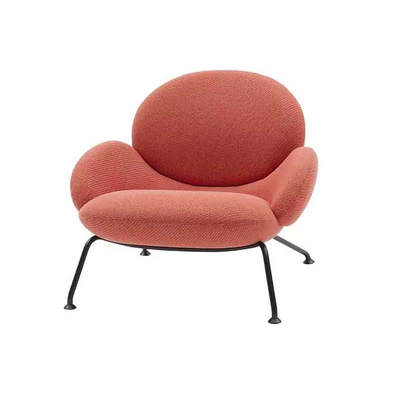 China Modern design black legs fabric living room chair upholstered high back leisure chair with armrest supplier