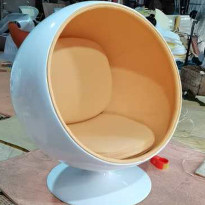 China Fiberglass Modern Leisure Ball pod Egg shape Chair living room lounge chair supplier