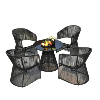 China Outdoor wicker chair outdoor furniture garden set plastic resin chair and table rattan patio furniture supplier