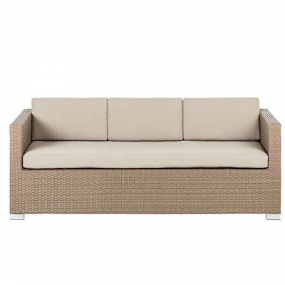 China Modern PE rattan sofa set outdoor comfortable sofa set grey rattan outdoor wicker furniture supplier