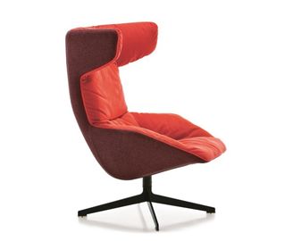 China Designer living room modern lounge chair office reception talks rotating armchair horn walk chair supplier