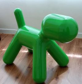 China Modern fiberglass puppy chair children dog shape scoop chair supplier