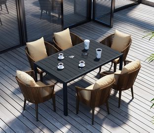 China Latest PE Rattan Aluminium chairs Hotel Outdoor Garden Patio chair and table supplier