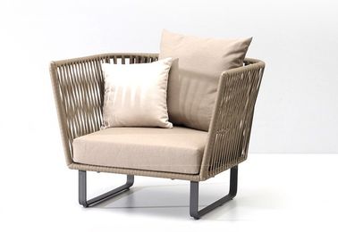 China Hot Sales Aluminium PE Rattan chairs Leisure Outdoor Garden patio Sofa sets furniture supplier