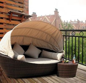 China Leisure Aluminium PE Rattan Lounge chairs Outdoor Garden patio Sofa Sun bed supplier