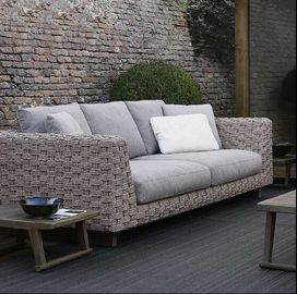 China Leisure Aluminium PE Rattan Outdoor Garden Backyard Sofa sets wicker Patio sofa furniture supplier