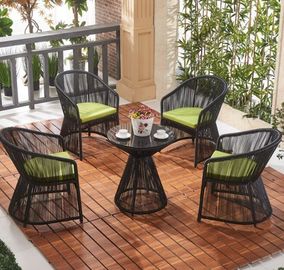 China Leisure Aluminium PE Rattan Outdoor Garden wicker chair patio Backyard table and chairs supplier