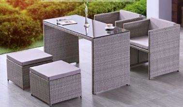 China PE Rattan chair patio Backyard table and chairs Leisure Aluminium Outdoor Garden wicker chair supplier