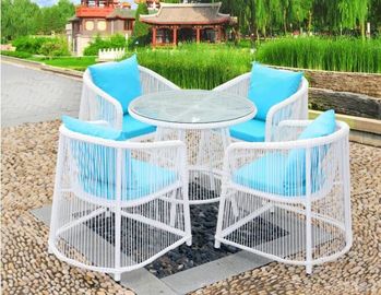 China Leisure Aluminium Outdoor Garden wicker chair PE Rattan chair patio Backyard table and chairs supplier