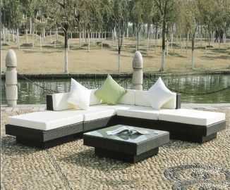 China Leisure Aluminium PE Rattan Outdoor Wicker Sofa sets Garden Backyard wicker Patio sofa furniture supplier