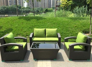 China Modern Aluminium PE Rattan Outdoor Wicker Sofa sets Garden wicker Patio sofa furniture supplier