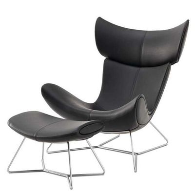 China Wing back boconcept imola chair with ottoman Leisure Lounge chair supplier