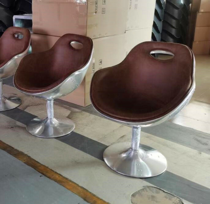 China Living Room Spitfire Aircraft Leisure Vintage Retro Aviation Club Leather Metal Back Bar Swivel chair supplier