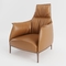 Furniture Designer Furniture Modern Unique Luxury Leather Single Sofa Recliner Lounge Leisure Chair For Hotel supplier