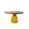 Modern Nordic Style Glass Base round table yellow Bell Side Table supplier