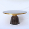 Modern Nordic Style Glass Base round table yellow Bell Side Table supplier