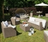 Modern PE rattan sofa set outdoor comfortable sofa set grey rattan outdoor wicker furniture supplier
