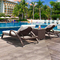 PE Rattan Outdoor furniture sun lounger chaise lounge chair for Swimming Pool Diving deck chair Sea lounge sofa supplier