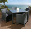 Modern luxury PE rattan dinning table chair waterproof outside patio dinning table chair furniture supplier