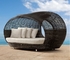 Modern all weather PE rattan daybed outdoor beach sunbed poolside sun lounger supplier