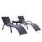 Leisure pool PE rattan sunbed outdoor chaise lounge wicker rattan sun lounger beach chair supplier