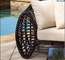 Leisure style PE rattan garden sofa set brown wicker sofa chair furnture supplier
