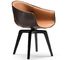 Classic Modern Luxury Fiberglass dining bar chair Upholstered PU Ginger Chair supplier