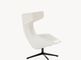Designer living room modern lounge chair office reception talks rotating armchair horn walk chair supplier
