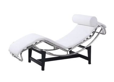 Modern Leisure  Black Premium Leather Chaise Lounge Chairs supplier