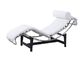 Modern Leisure Corbusier Black Premium Leather Chaise Lounge Chairs supplier