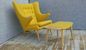 New design furniture fabric Hans Wegner teddy bear chair Soft comfortable lounge chair supplier