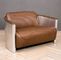 Industrial Style Home Leather Couch Wooden Frame Aviator Furniture aluminum sofa aviator sofa supplier