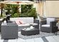 Hotel Poly Rattan wicker Patio Furniture Aluminium Outdoor Garden sofa sets supplier