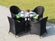 Poly Rattan chairs Hotel Aluminium Outdoor Garden Patio chair and table supplier