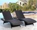 Aluminium PE Rattan beach chair All weather Outdoor Garden Patio leisure Lounge chaise chair supplier