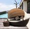 Leisure Aluminium PE Rattan Lounge chairs Outdoor Garden patio Sofa Sun bed supplier