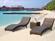 Leisure Aluminium PE Rattan Chaise Lounge chairs Outdoor Garden patio beach chair supplier