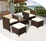 Leisure Aluminium Outdoor Garden wicker chair PE Rattan patio Backyard table and chairs supplier