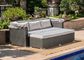 Leisure Aluminium PE Rattan Wicker Sunbed furniture Outdoor Garden Backyard Sofa sets supplier