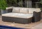 Leisure Aluminium PE Rattan Wicker Sunbed furniture Outdoor Garden Backyard Sofa sets supplier