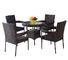 Leisure Aluminium Outdoor Garden Poly Rattan wicker chair patio Backyard table and chairs sets supplier